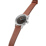 Triwa Brushed Grey Tio Watch | Brown Classic