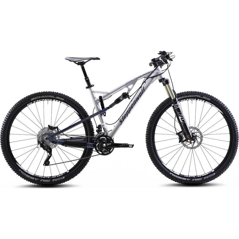 Steppenwolf Tyler LTD Pro Full Suspension Bicycle | Chrome/Dark Blue- SWM345-4201