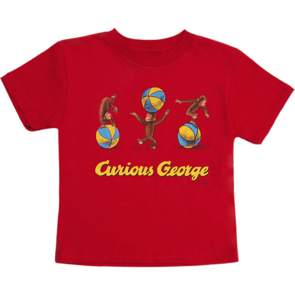 Out of Print Curious George Kid's T-Shirt | Red Y-2032