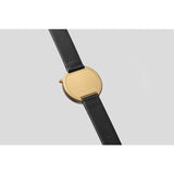 bulbul Ore 07 Men's Watch | Matte Golden Steel on Black Italian Leather