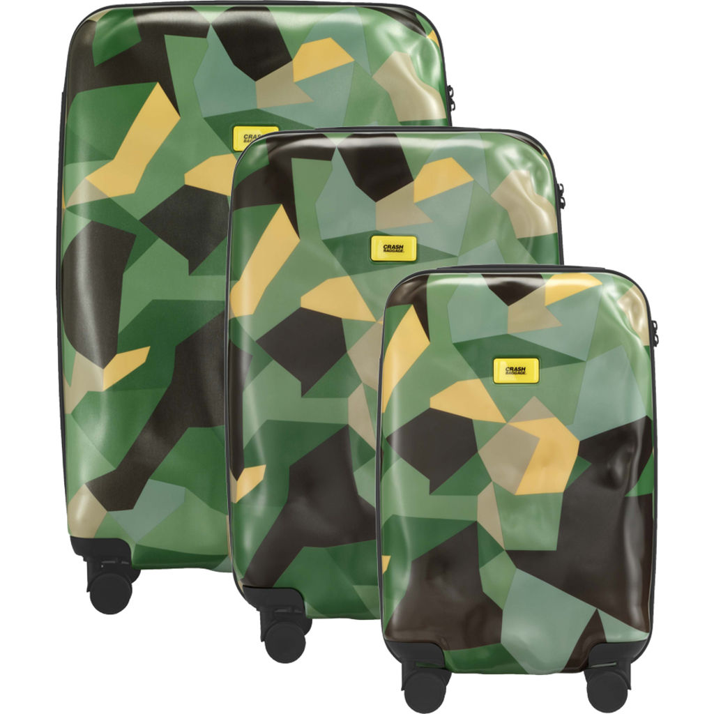 Crash Baggage Set of 3 Pioneer Trolley Suitcases in Limited Edition ...