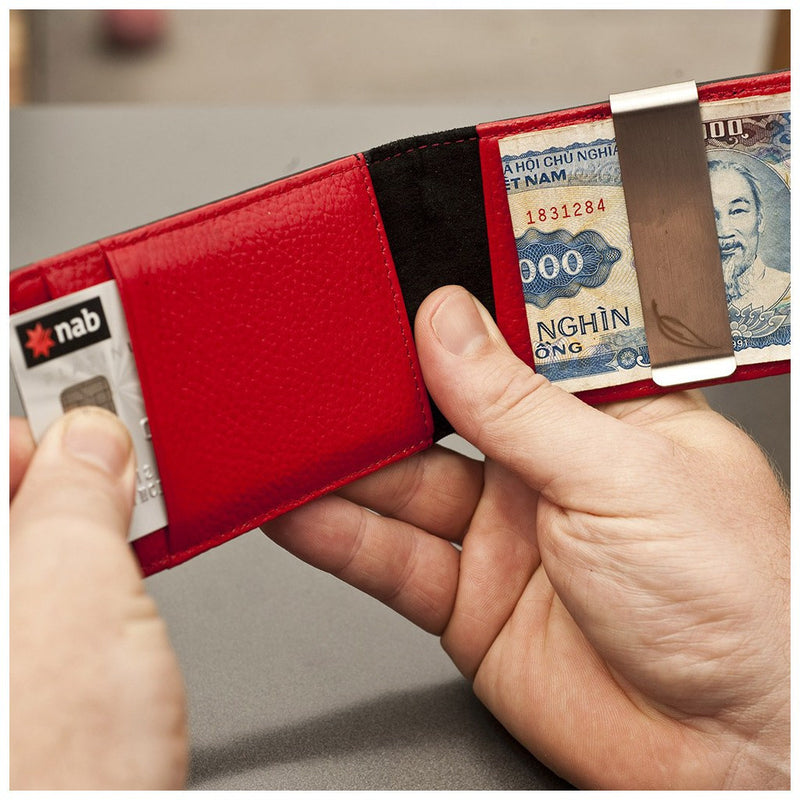 Orchill Concord Bi-Fold Money Clip Wallet Black/Sky