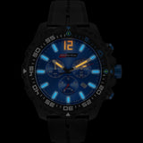 Isobrite T100 Valor Chronograph Men's Watch Black-Blue | Silicone ISO402