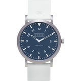 Shore Projects Newquay Watch with Silicone Strap | Silver / Navy / White S026S