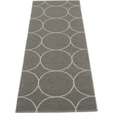 Pappelina Boo Woven Plastic Washable Rug With Double Folded Hemmed Edge 