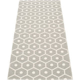 Pappelina Honey Woven Plastic Washable Rug With Double Folded Hemmed Edge