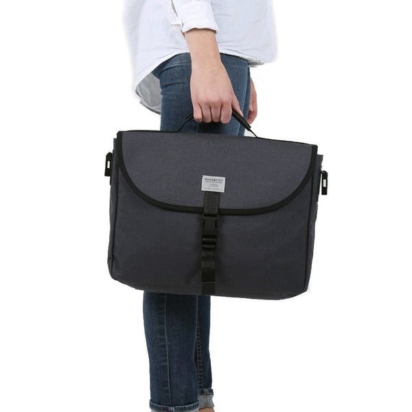 Sandqvist Patrik Messenger Briefcase | Dark Grey