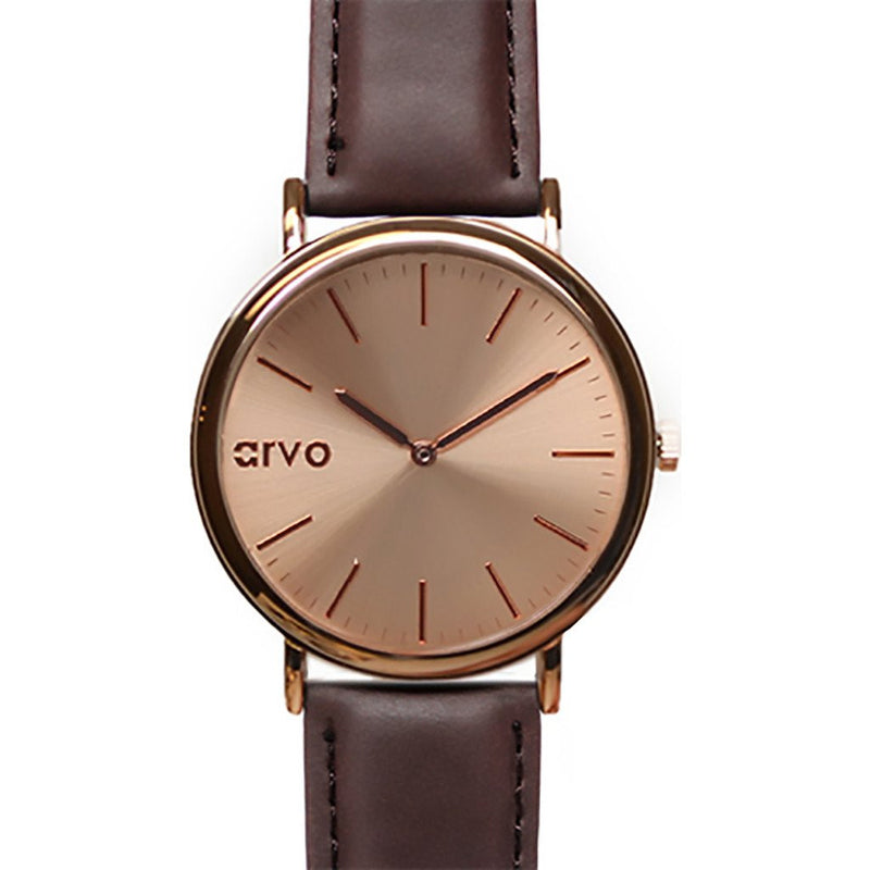 Arvo Rose Time Sawyer Watch | Rose/Espresso RTSES