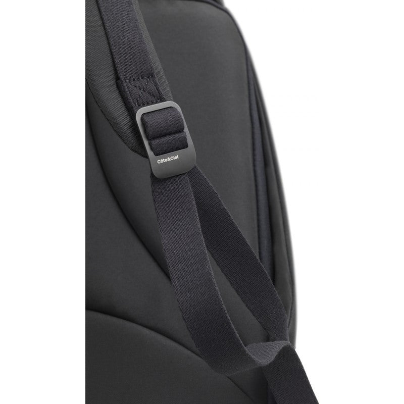 Cote et Ciel Isar Large Eco Yarn Laptop Backpack | Black 27700