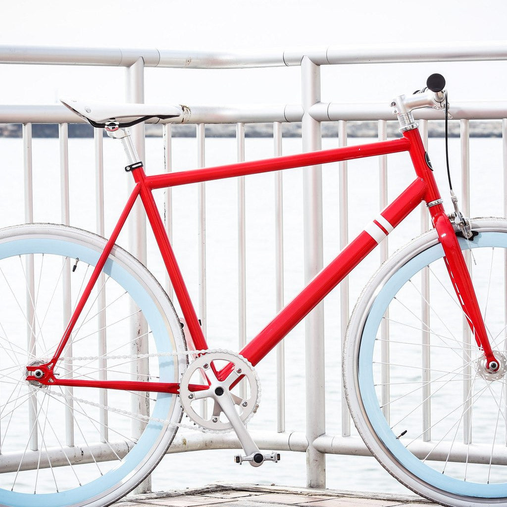 Sole OFW Fixed Single Speed Bike Candy Apple Red/Baby Blue 49 cm ...