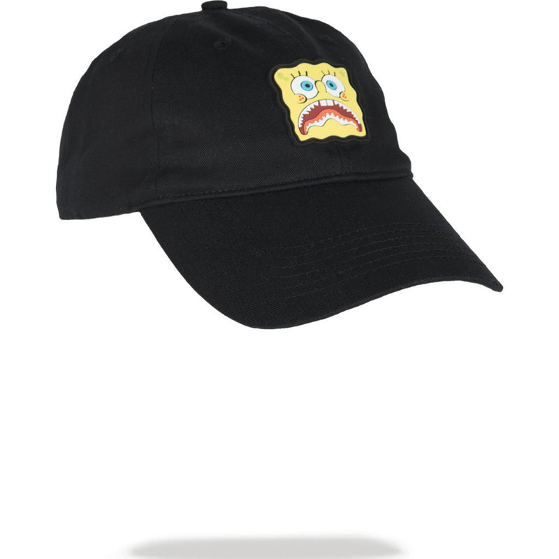 Sprayground Spongebob Shark Mouth Dad Hat | Black 910Hw068Nsz