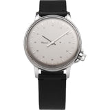 Miansai M12 Swiss Stainless Steel Silver Watch | Black Leather 106-0002-001