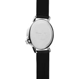 Miansai M12 Swiss Stainless Steel Silver Watch | Black Leather 106-0002-001