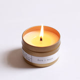 Brooklyn Candle Studio Gold Travel Candle | Fern + Moss TR003